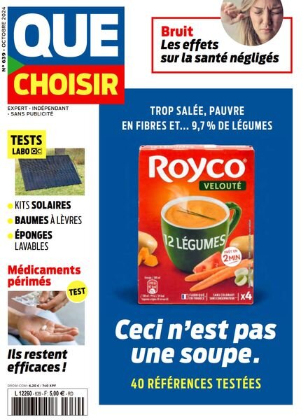 Que Choisir – Octobre 2024 Cover