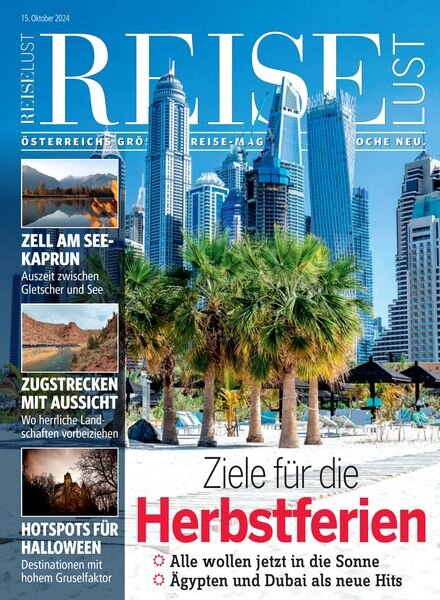 Reiselust – 15 Oktober 2024 Cover