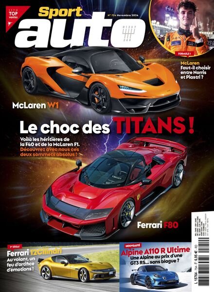 Sport Auto France – Novembre 2024 Cover