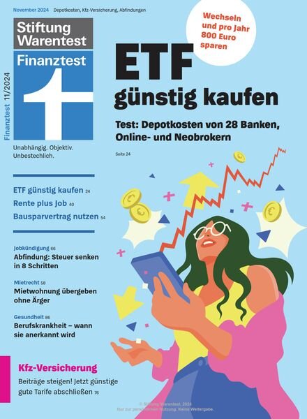 Stiftung Warentest Finanztest – November 2024 Cover
