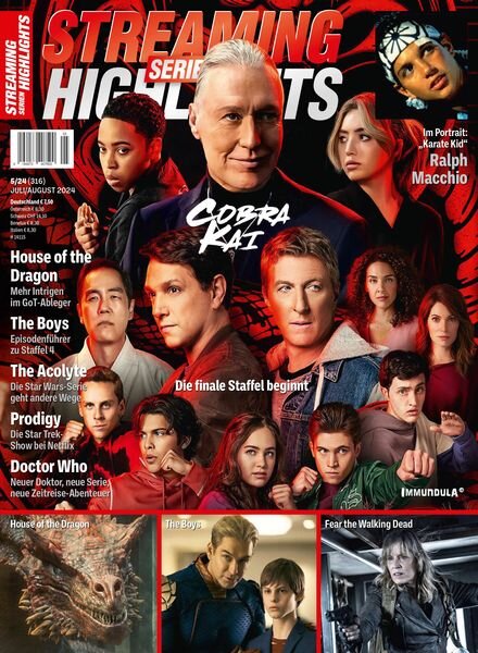 Streaming Serien Highlights – Juli-August 2024 Cover