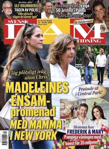 Svensk Damtidning – 21 Oktober 2024 Cover