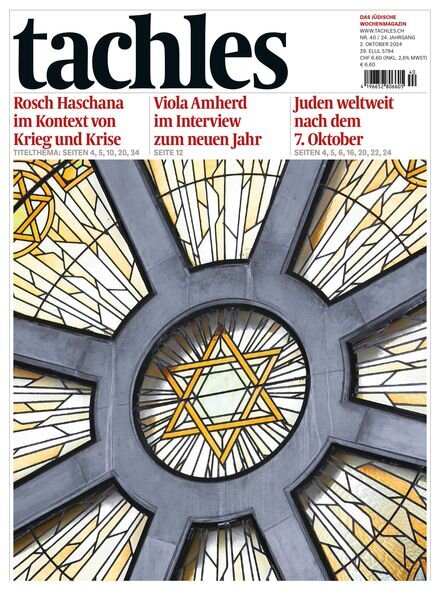 Tachles – 2 Oktober 2024 Cover