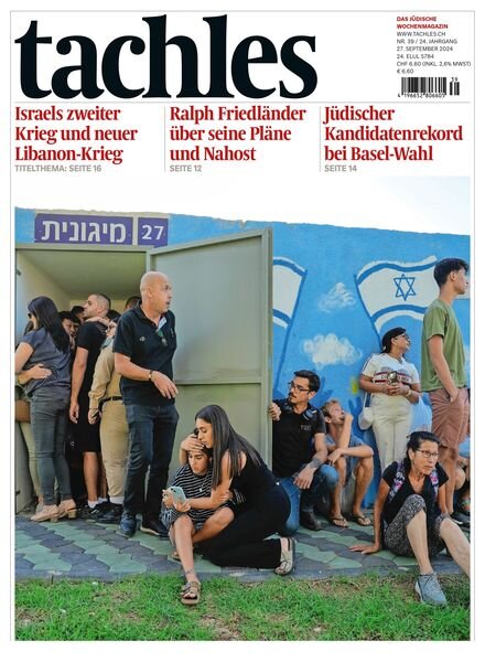 Tachles – 27 September 2024 Cover