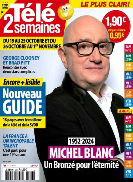 Tele 2 Semaines – 19 Octobre 2024 Cover