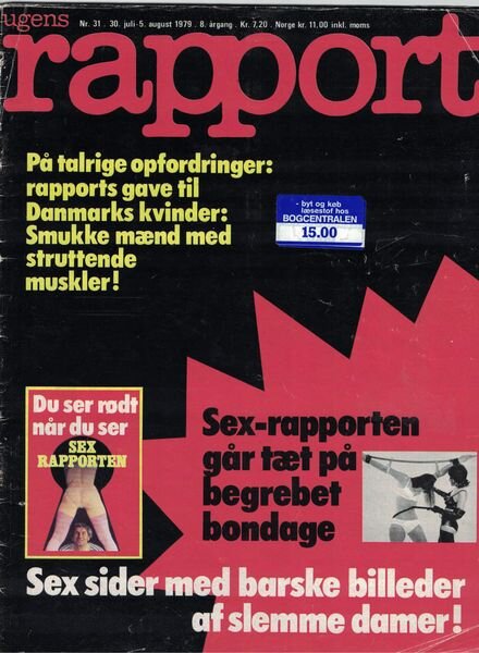 Ugens Rapport – Nr 31 August 1979 Cover