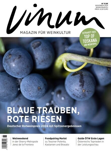 Vinum – Novembre 2024 Cover