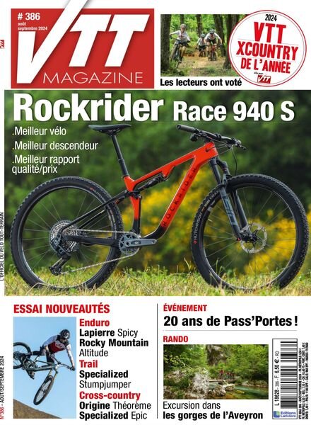 VTT Magazine – Aout-Septembre 2024 Cover
