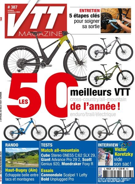 VTT Magazine – Octobre-Novembre 2024 Cover
