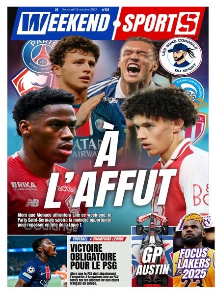 Week-end Sports – 18 Octobre 2024 Cover