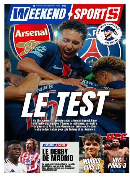 Week-end Sports – 27 Septembre 2024 Cover