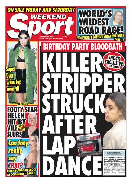 Weekend Sport – 27 September 2024 Cover
