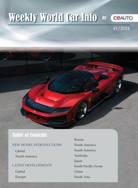 Weekly World Car Info – 19 October 2024 Cover