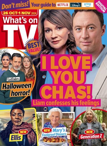 What’s on TV – 26 October 2024 Cover