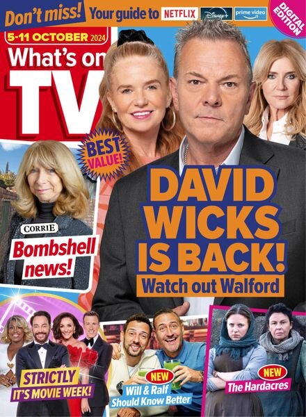 What’s on TV – 5 October 2024 Cover
