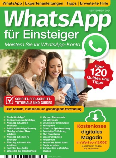 WhatsApp fur Einsteiger – September 2024 Cover