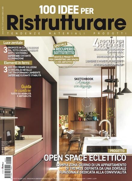 100 Idee per Ristrutturare – Novembre 2024 Cover