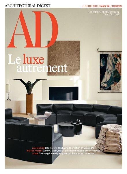 AD Architectural Digest France – Novembre-Decembre 2024 Cover