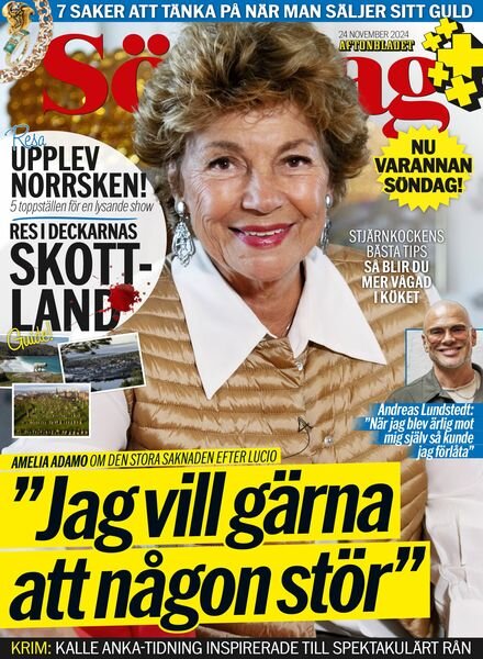Aftonbladet Sondag – 24 November 2024 Cover