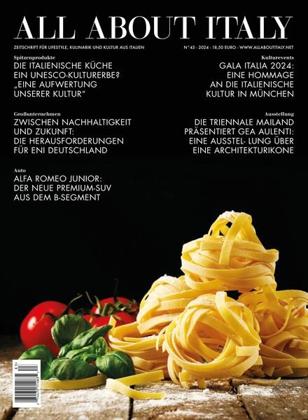 All About Italy – November 2024 Cover