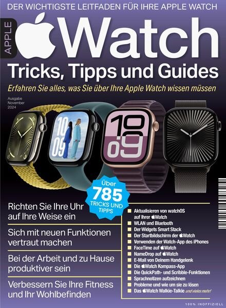 Apple Watch Tricks Tipps und Guides – November 2024 Cover