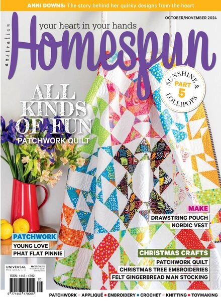 Australian Homespun – Issue 255 2024 Cover