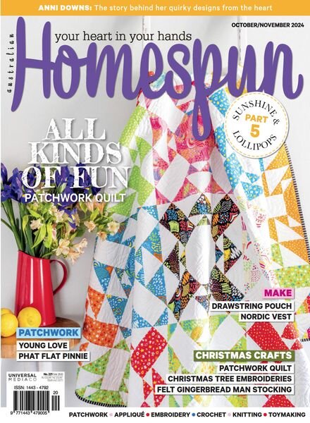 Australian Homespun – October-November 2024 Cover