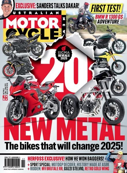 Australian Motorcycle News – 21 November 2024 Cover
