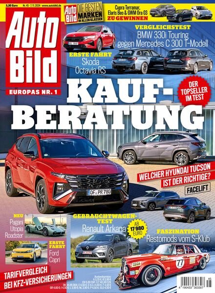 Auto Bild Germany – 7 November 2024 Cover