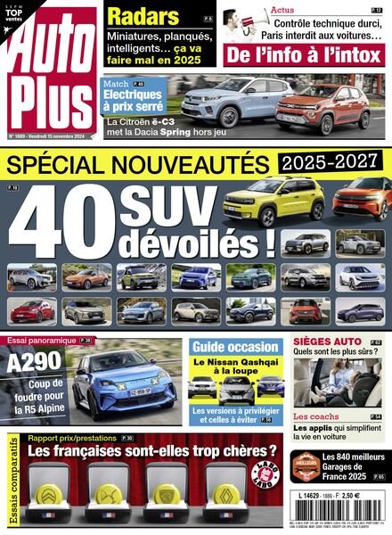Auto Plus France – 15 Novembre 2024 Cover