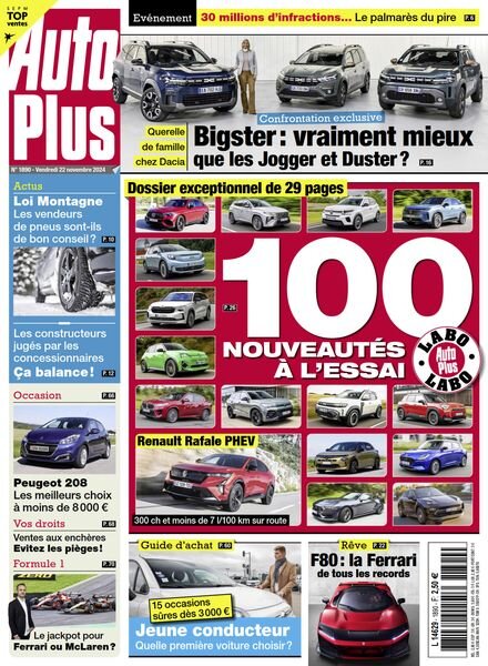 Auto Plus France – 22 Novembre 2024 Cover