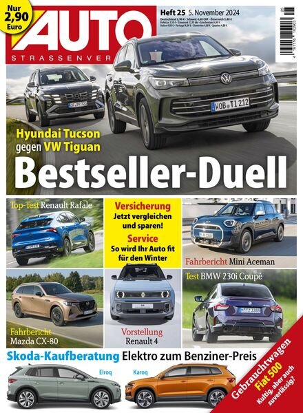 Auto Strassenverkehr – 4 November 2024 Cover