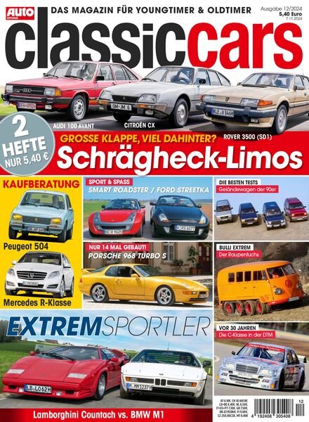 Auto Zeitung Classic Cars – Dezember 2024 Cover