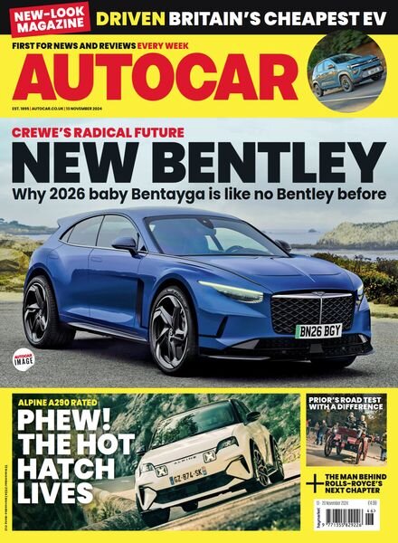 Autocar UK – 13 November 2024 Cover