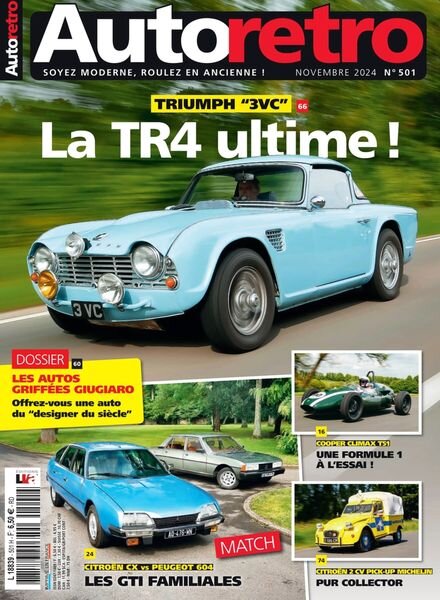 Autoretro France – Novembre 2024 Cover