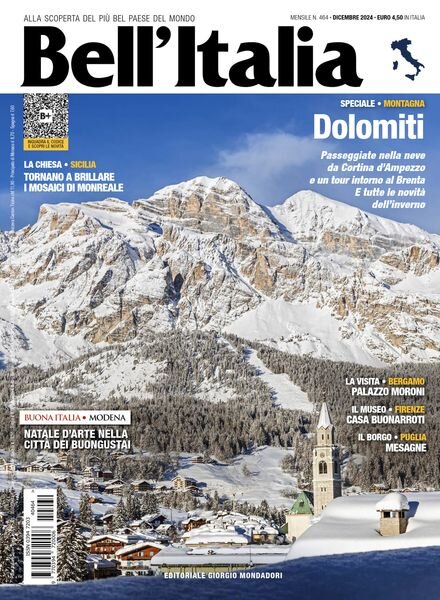 Bell’Italia – Dicembre 2024 Cover