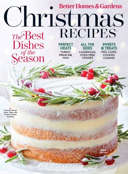 Better Homes & Gardens – Christmas Recipes 2024 Cover
