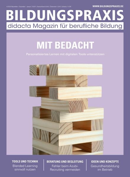 Bildungspraxis – November-Dezember 2024 – Januar 2025 Cover