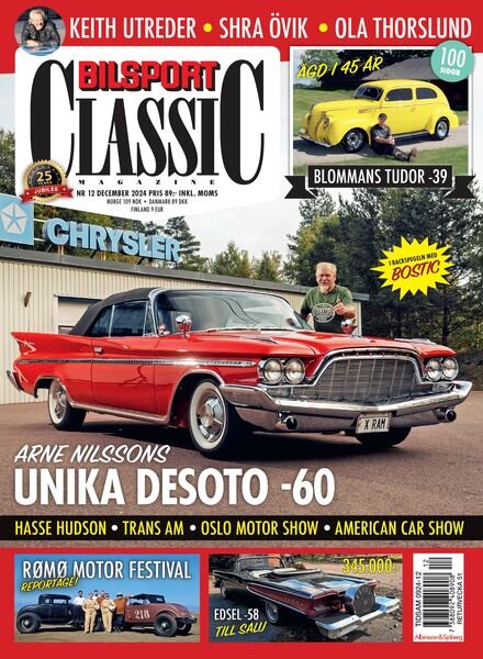 Bilsport Classic – 26 November 2024 Cover