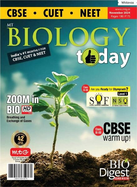 Biology Today – November 2024 Cover