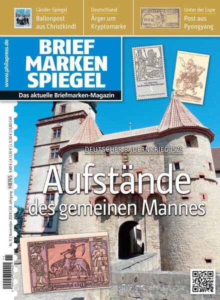 Briefmarken Spiegel – November 2024 Cover