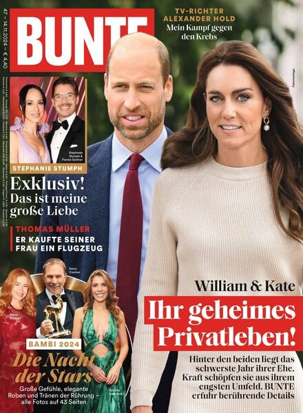 Bunte – 14 November 2024 Cover