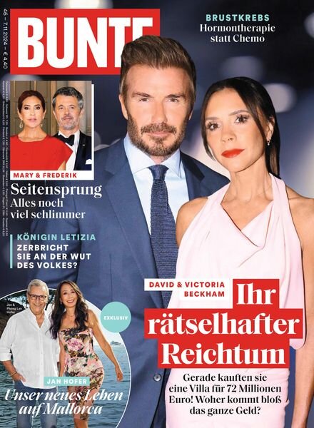 Bunte – 7 November 2024 Cover