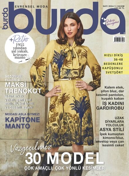 Burda Turkiye – Kasim 2024 Cover