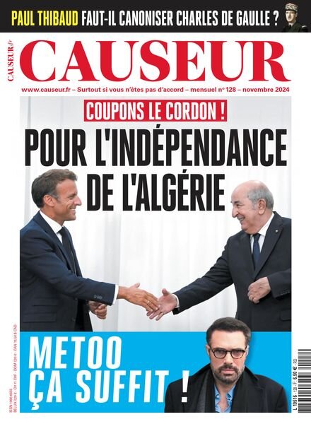 Causeur – Novembre 2024 Cover