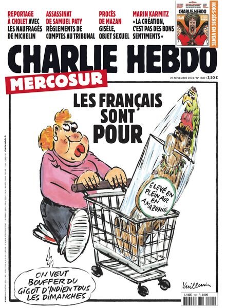 Charlie Hebdo – 20 Novembre 2024 Cover