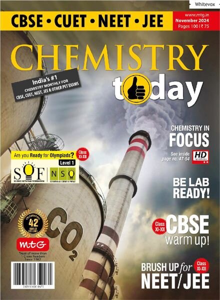 Chemistry Today – November 2024 Cover