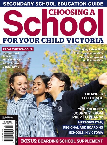 Choosing a School for Your Child VIC – Issue 36 2024 Cover