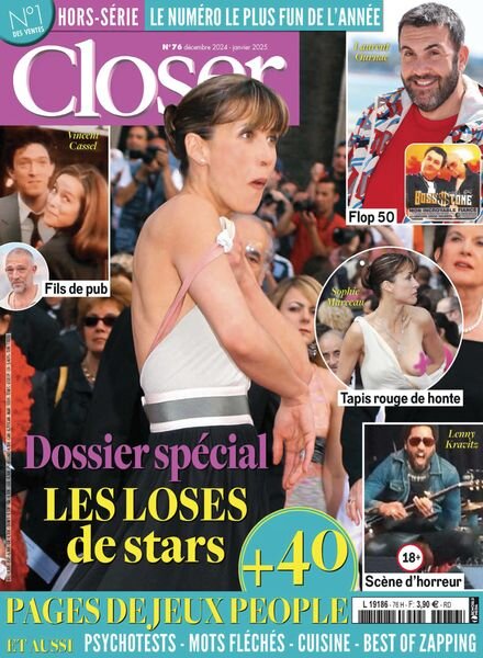 Closer – Hors-Serie Jeux N 76 – Decembre 2024 – Janvier 2025 Cover