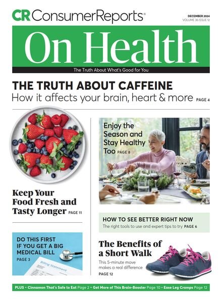 Consumer Reports on Health – December 2024 Cover